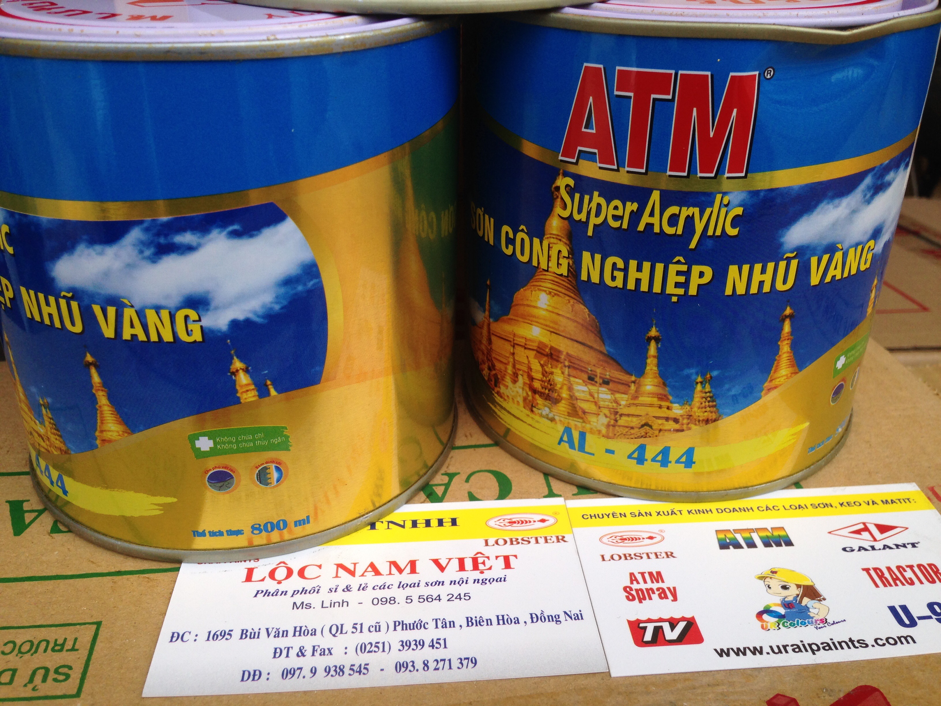 Sơn thơm công nghiệp nhũ vàng ATM AL 444