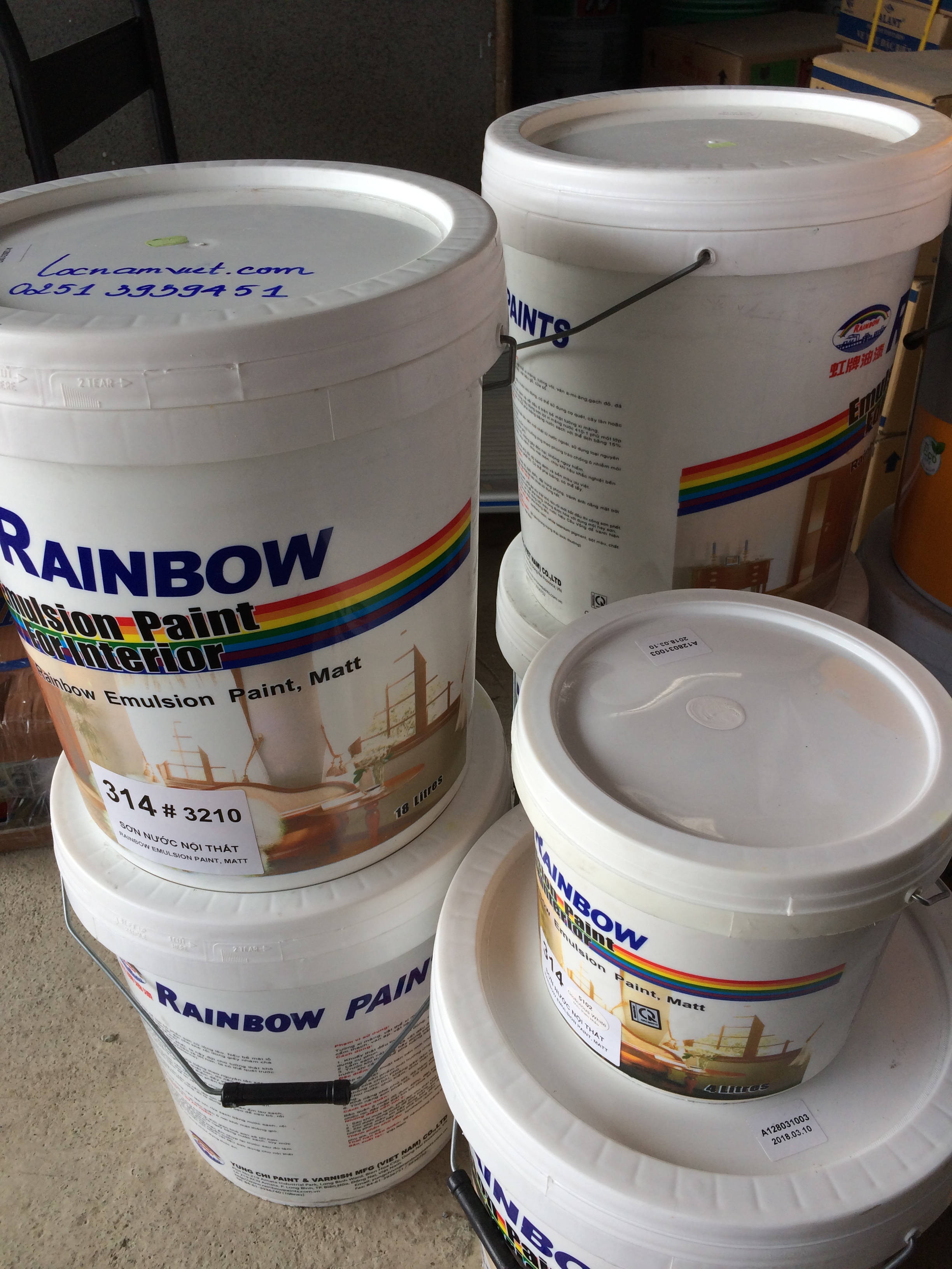 SƠN NƯỚC NỘI THẤT RAINBOW 314 4L