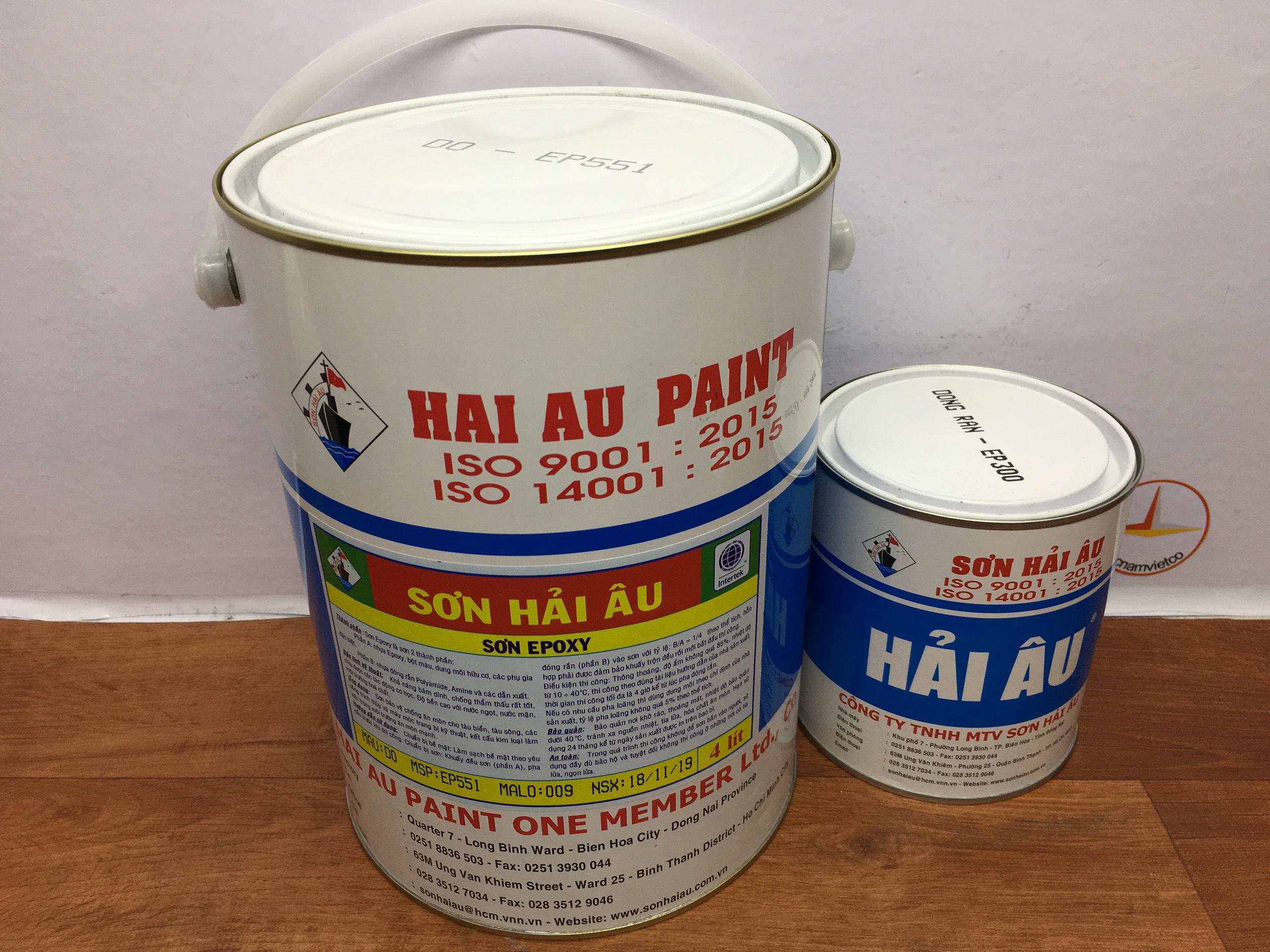 Sơn Epoxy Hải Âu màu đỏ EP551 (5L/bộ)
