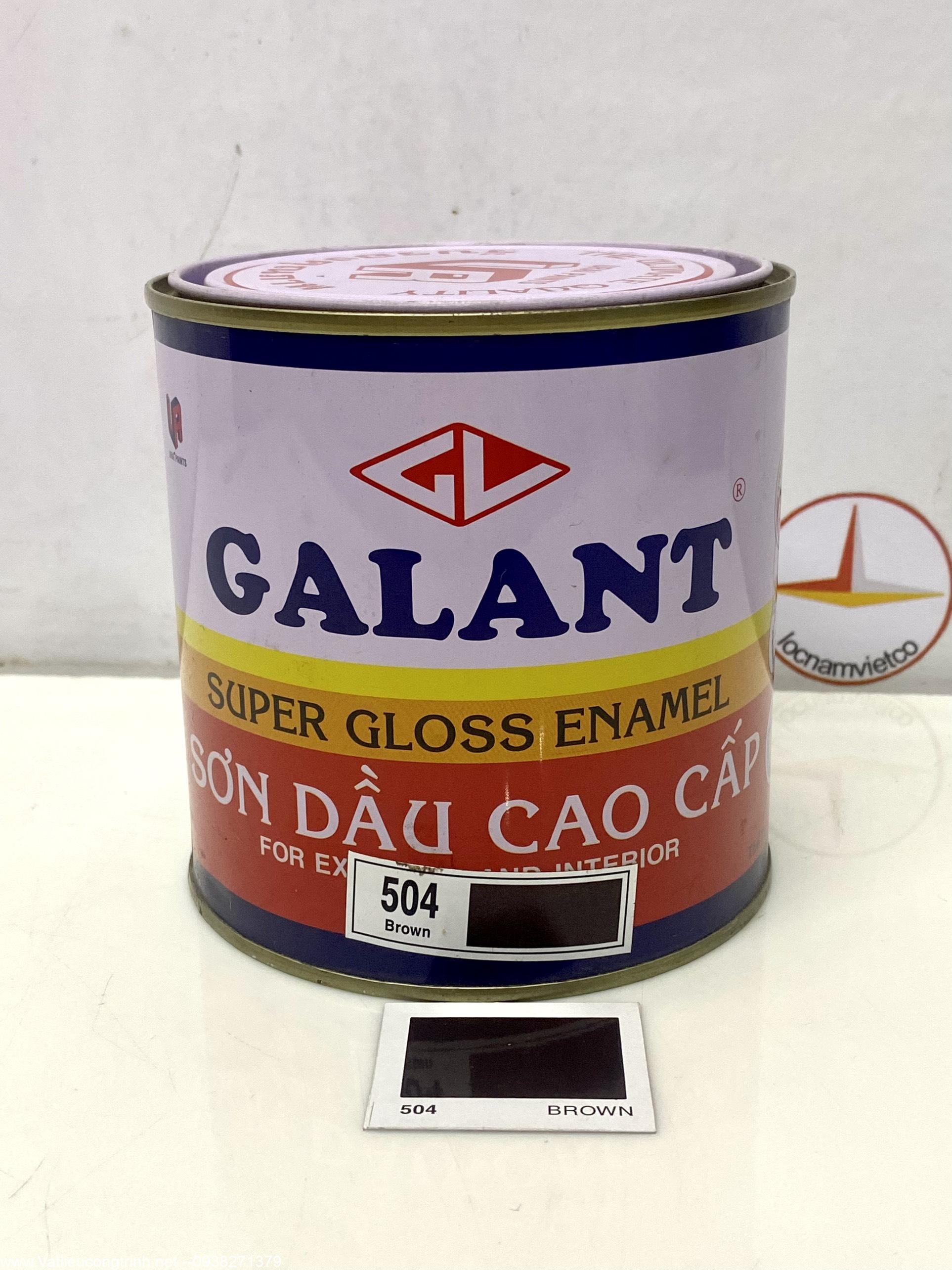 Sơn dầu Galant màu nâu Brown 504 0.8L