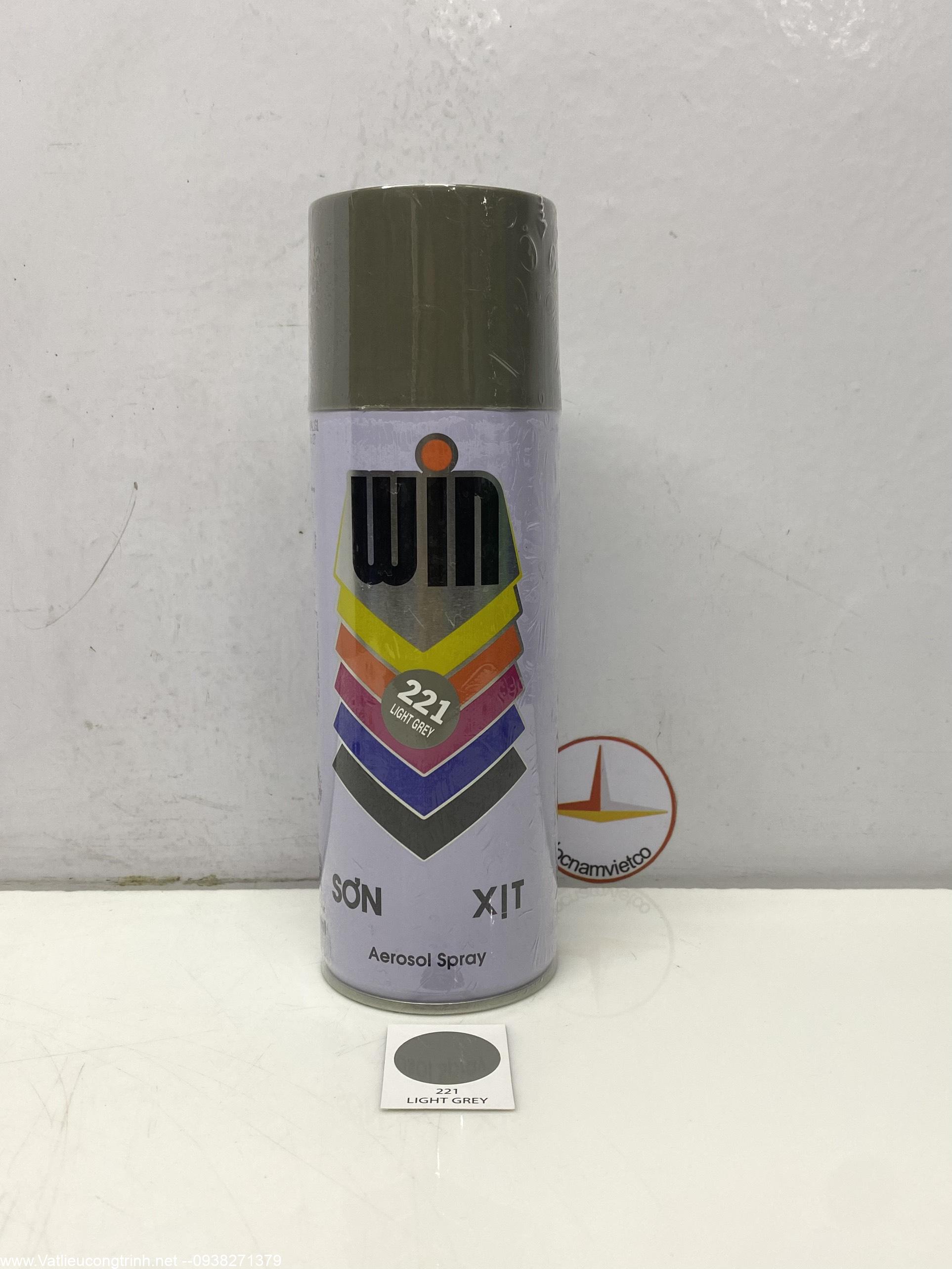 Sơn xịt Win màu xám 221
