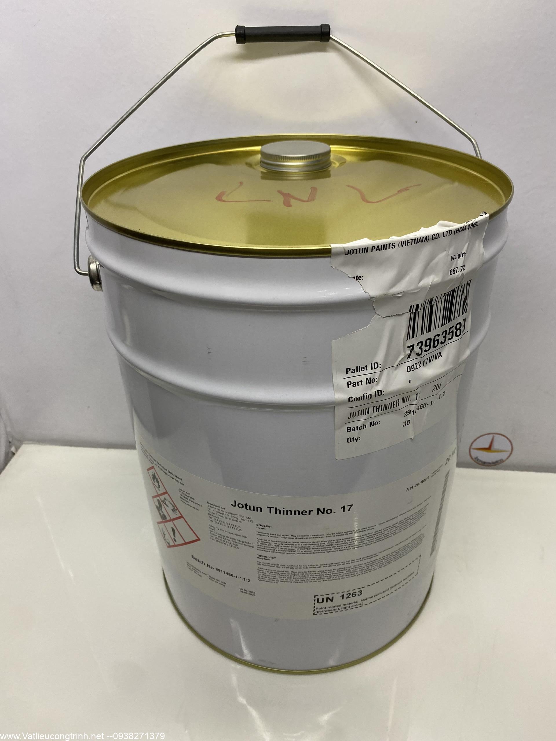 Dung môi pha sơn Jotun Thinner No.17_20L