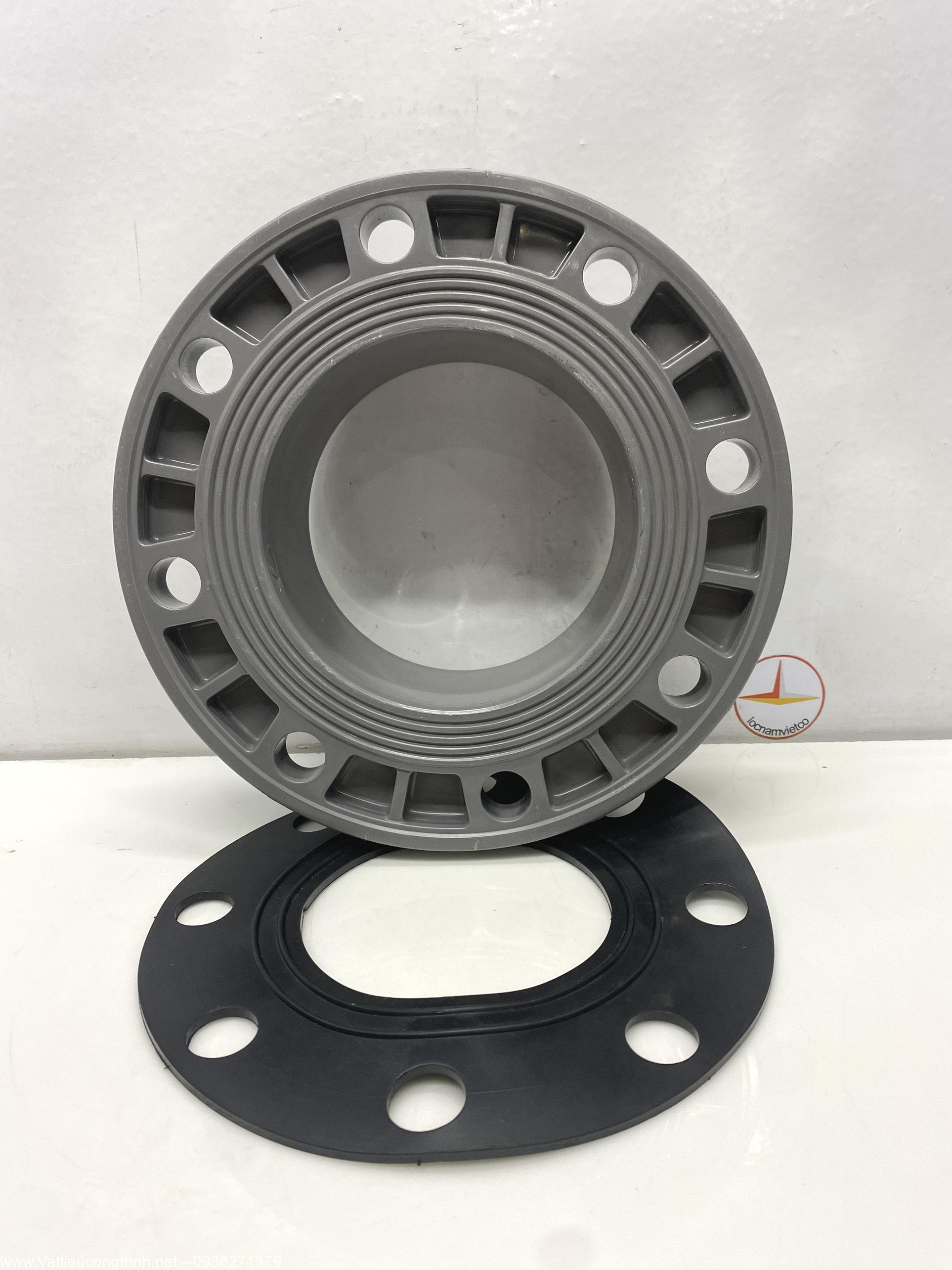Mặt bích 200 nhựa PVC (Flange)- MB200