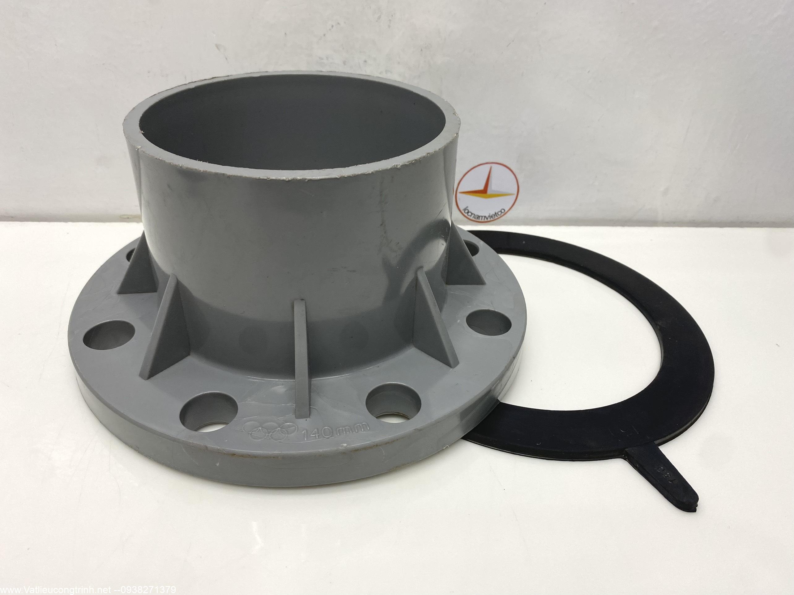 Mặt bích 140 nhựa PVC (Flange)- MB140