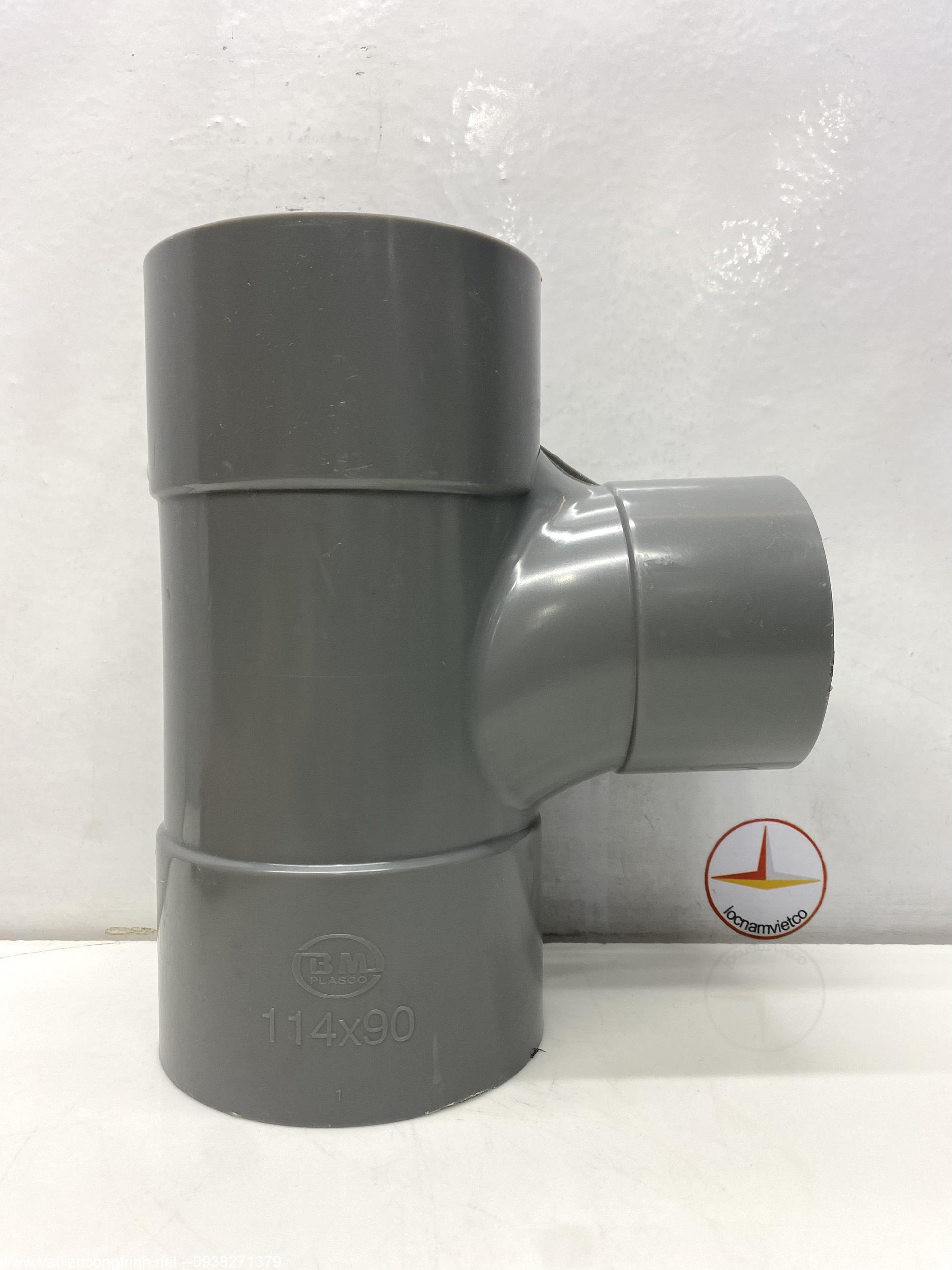 Tê cong nhựa PVC 114 x 90 Bình Minh