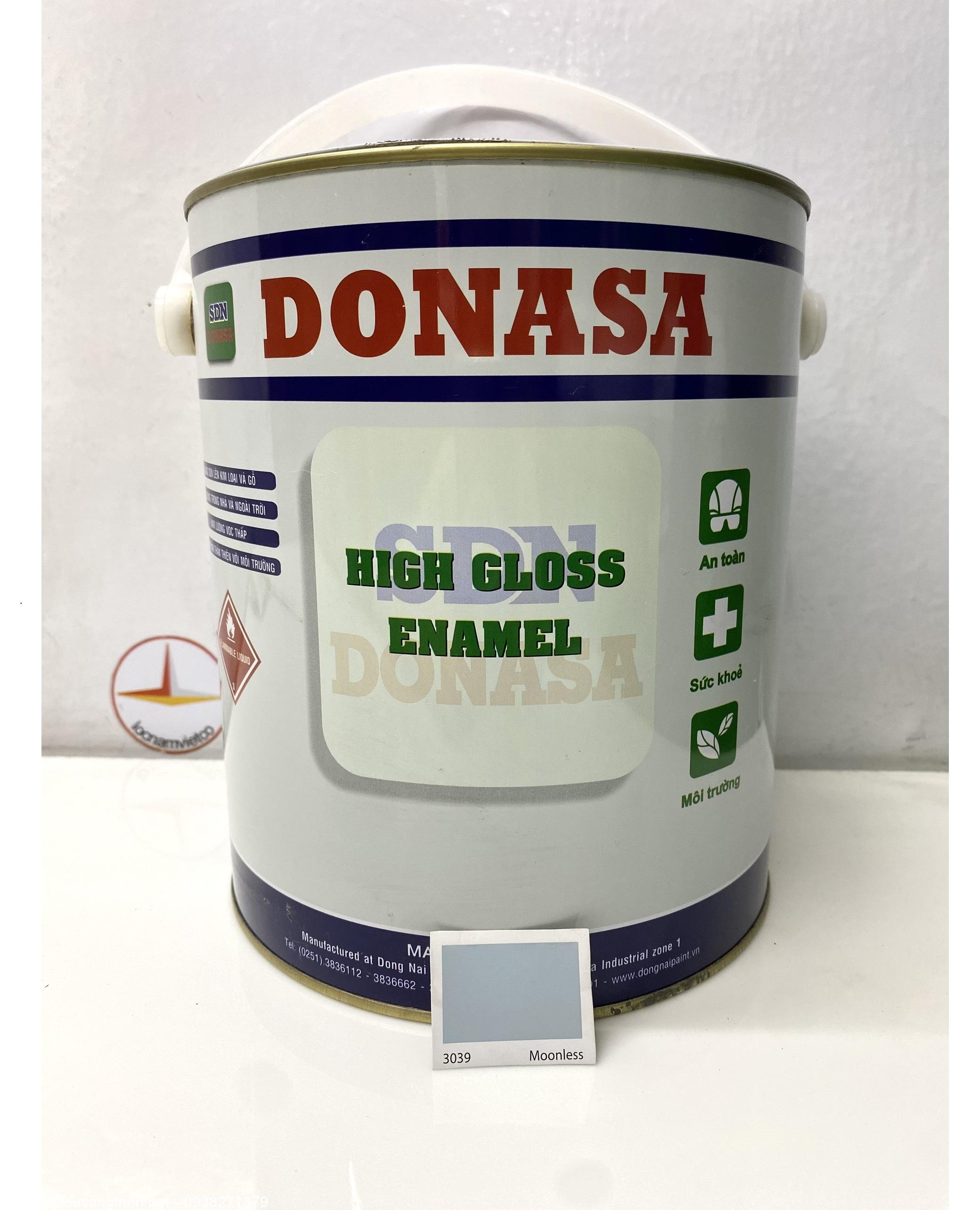 Sơn dầu Đồng Nai Donasa màu Moonless 3039 _ 3Kg