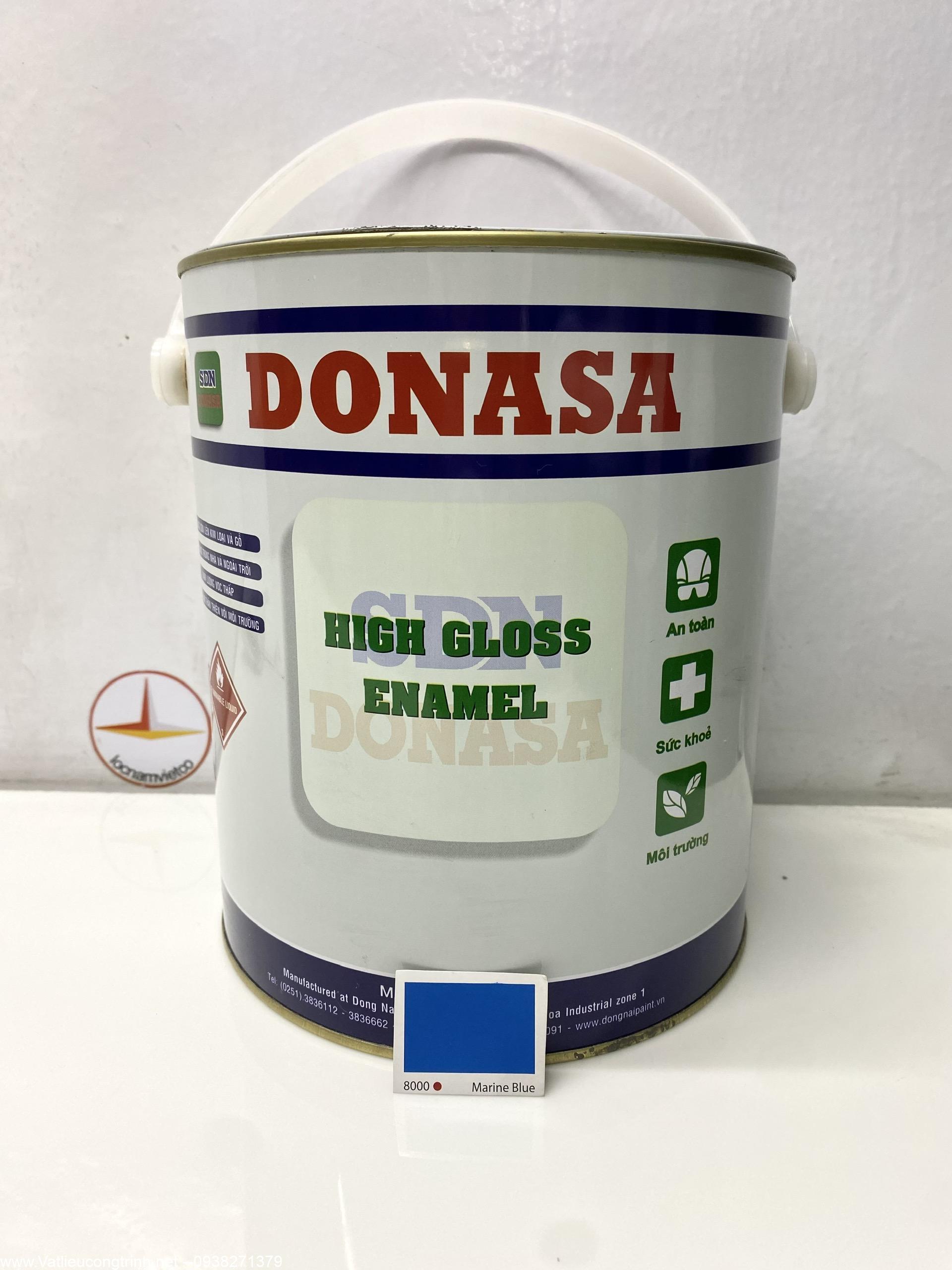 Sơn dầu Đồng Nai Donasa màu xanh marine blue 8000_ 3Kg