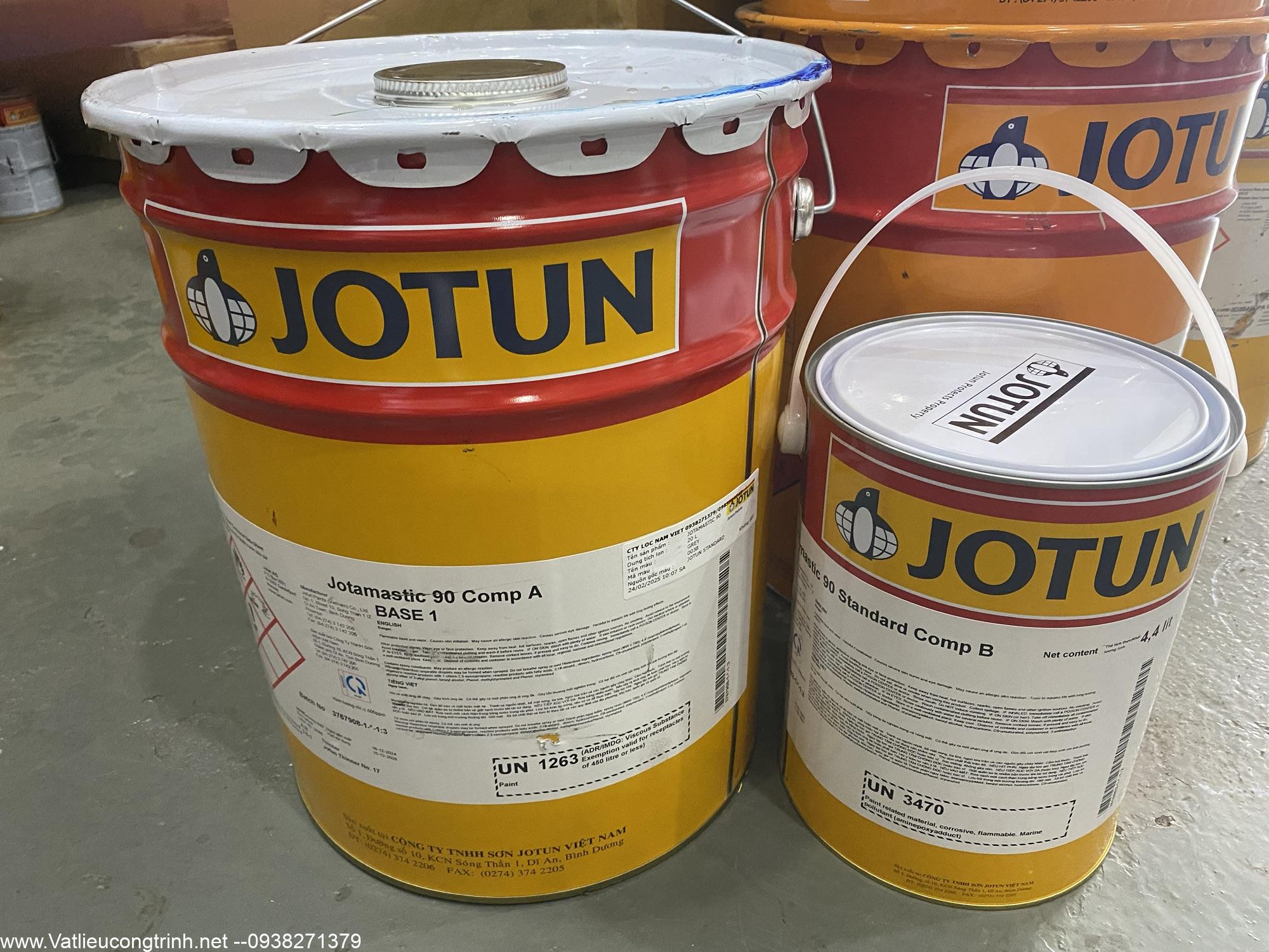 Sơn epoxy Jotun Jotamastic 90 xám grey 38-20L